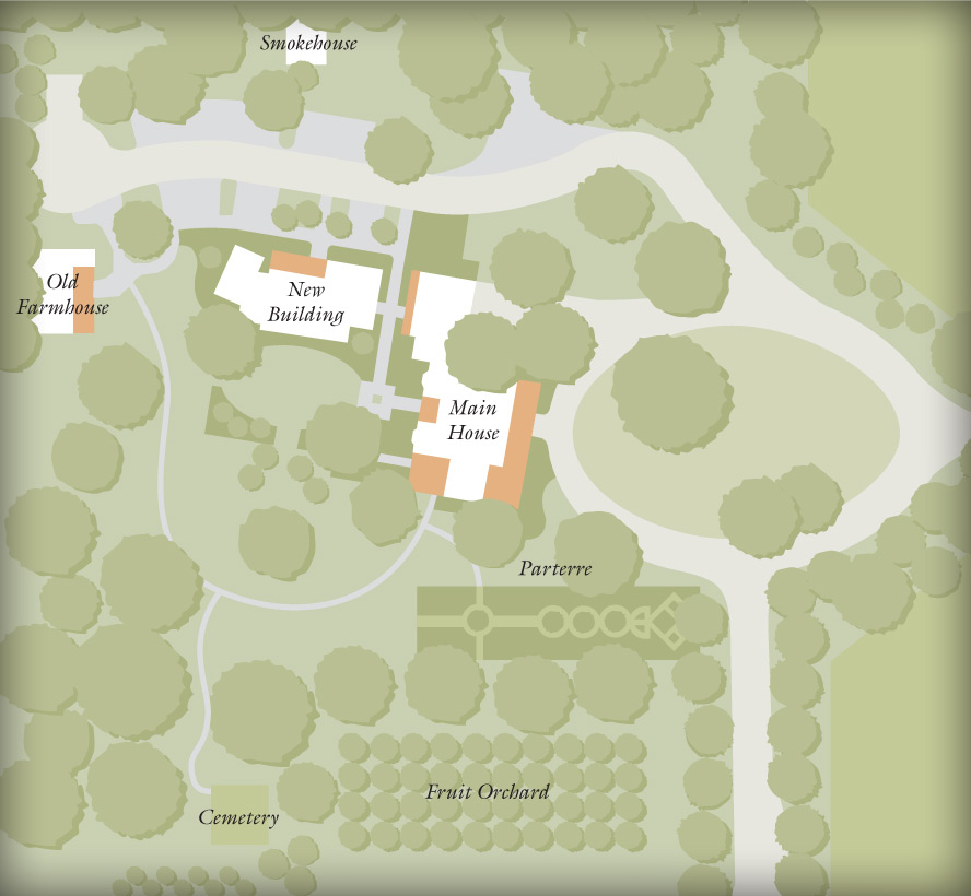 Caruth Homeplace Grounds Map